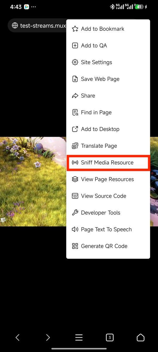 Sniff M3U8 Video Resources
